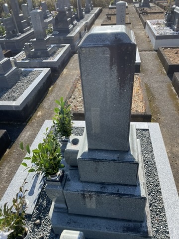 お墓掃除 ビフォー